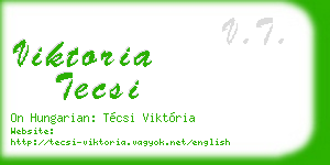 viktoria tecsi business card