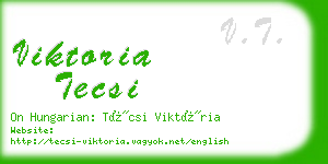 viktoria tecsi business card